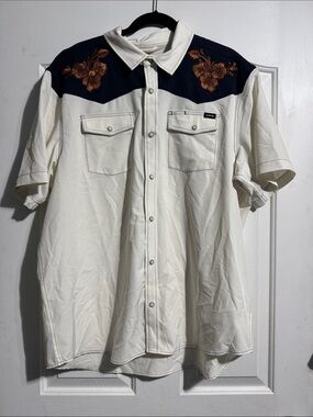 NWT Cinch Classic Cowboy Collection ArenaFlex Western Shirt XL Embroidered Pearl